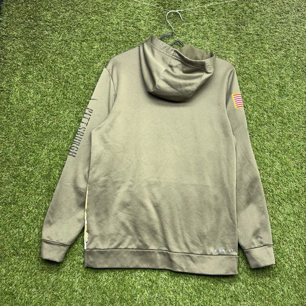 Nike Pittsburgh Steelers Salute To Service Hoodie Mens Small Military On Field